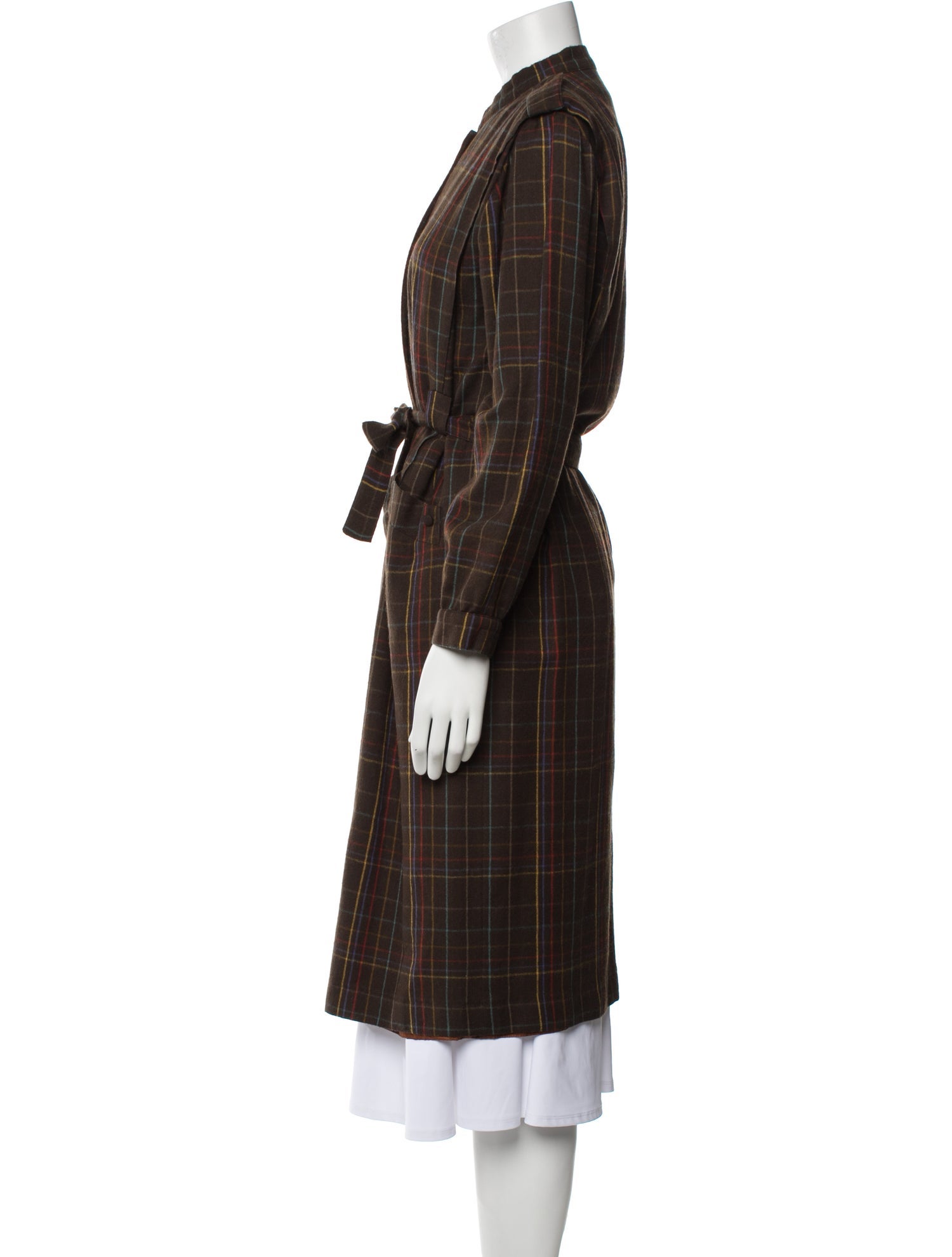 Ted Lapidus Wool Plaid Print Evening Jacket