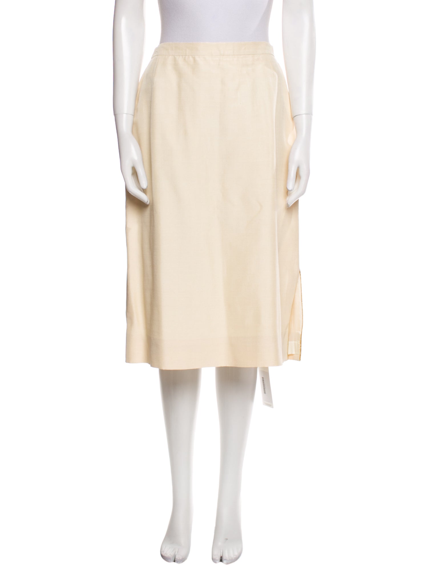 Ted Lapidus Silk Knee-Length Skirt