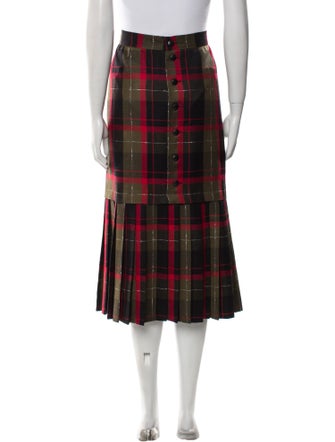 Ted Lapidus Wool Midi Length Skirt