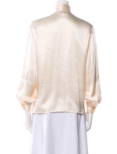 Ted Lapidus Silk Tie Neck Blouse