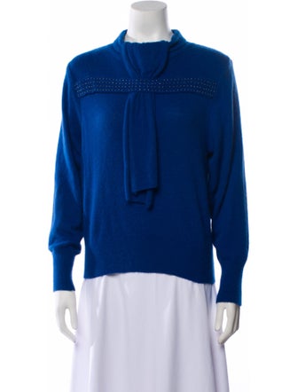 Ted Lapidus Angora Mock Neck Sweater