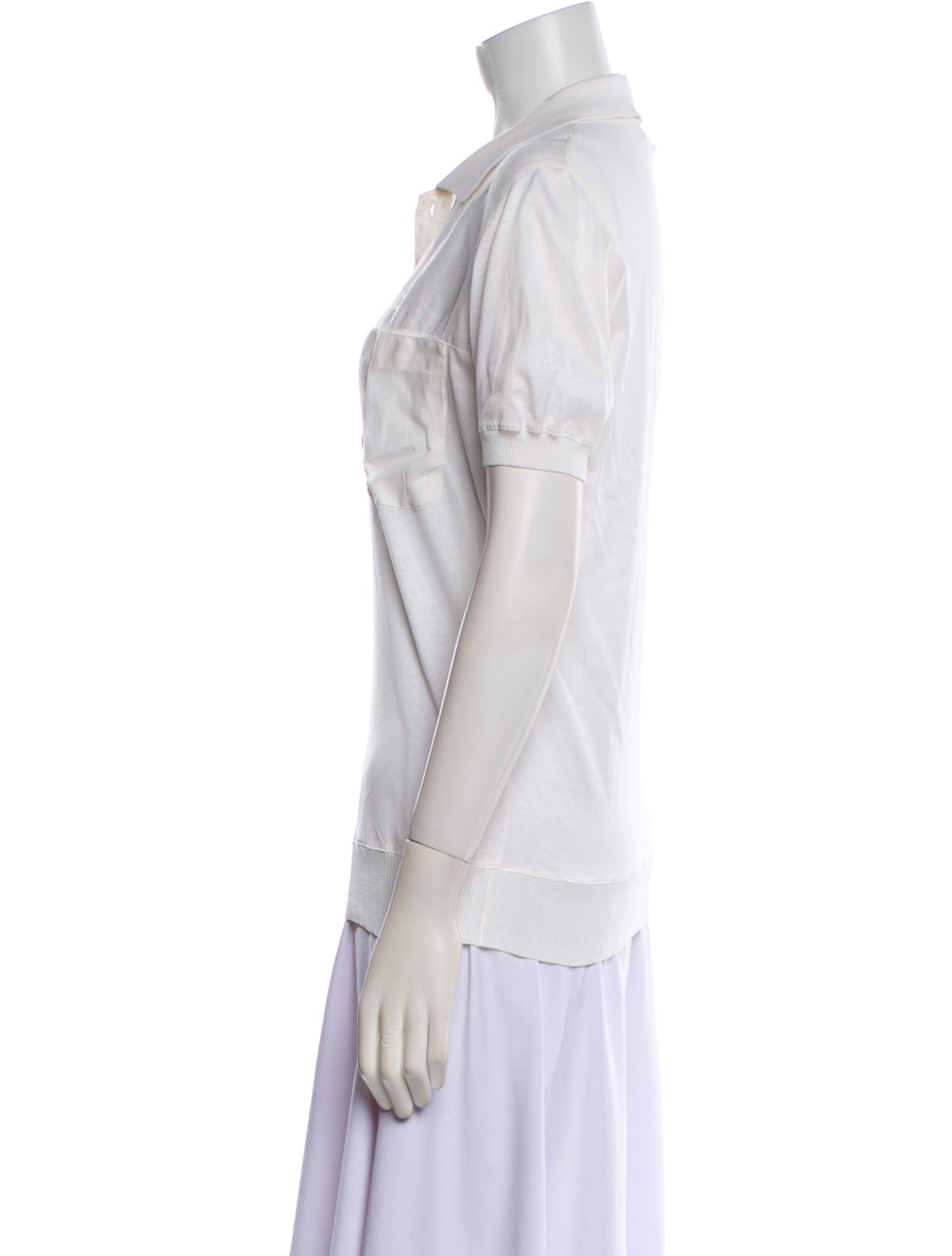 Ted Lapidus V-Neck Short Sleeve Polo