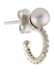 Paige Novick 14K Pearl & Diamond Single Stud Earring