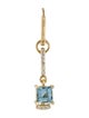 Paige Novick 18K Aquamarine & Diamond Single Drop Earring
