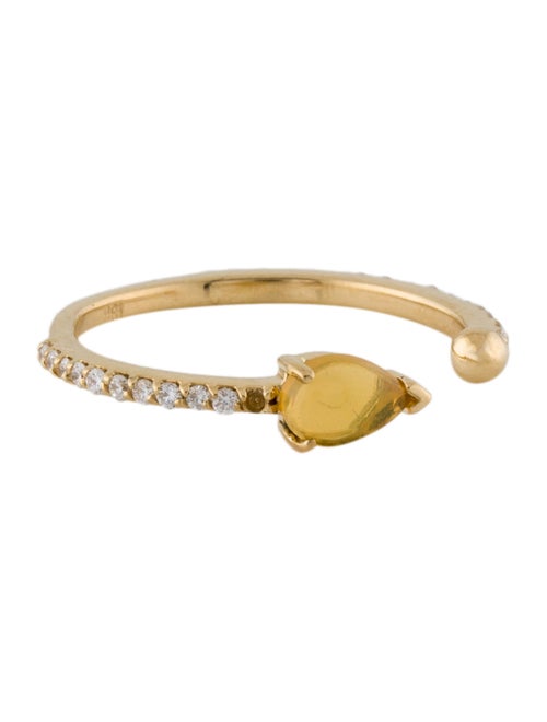 Paige Novick 18K Opal & Diamond Cocktail Ring