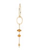 Paige Novick 14K Citrine & Diamond Single Drop Earring