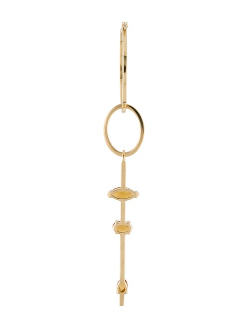 Paige Novick 14K Citrine & Diamond Single Drop Earring