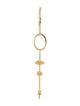 Paige Novick 14K Citrine & Diamond Single Drop Earring
