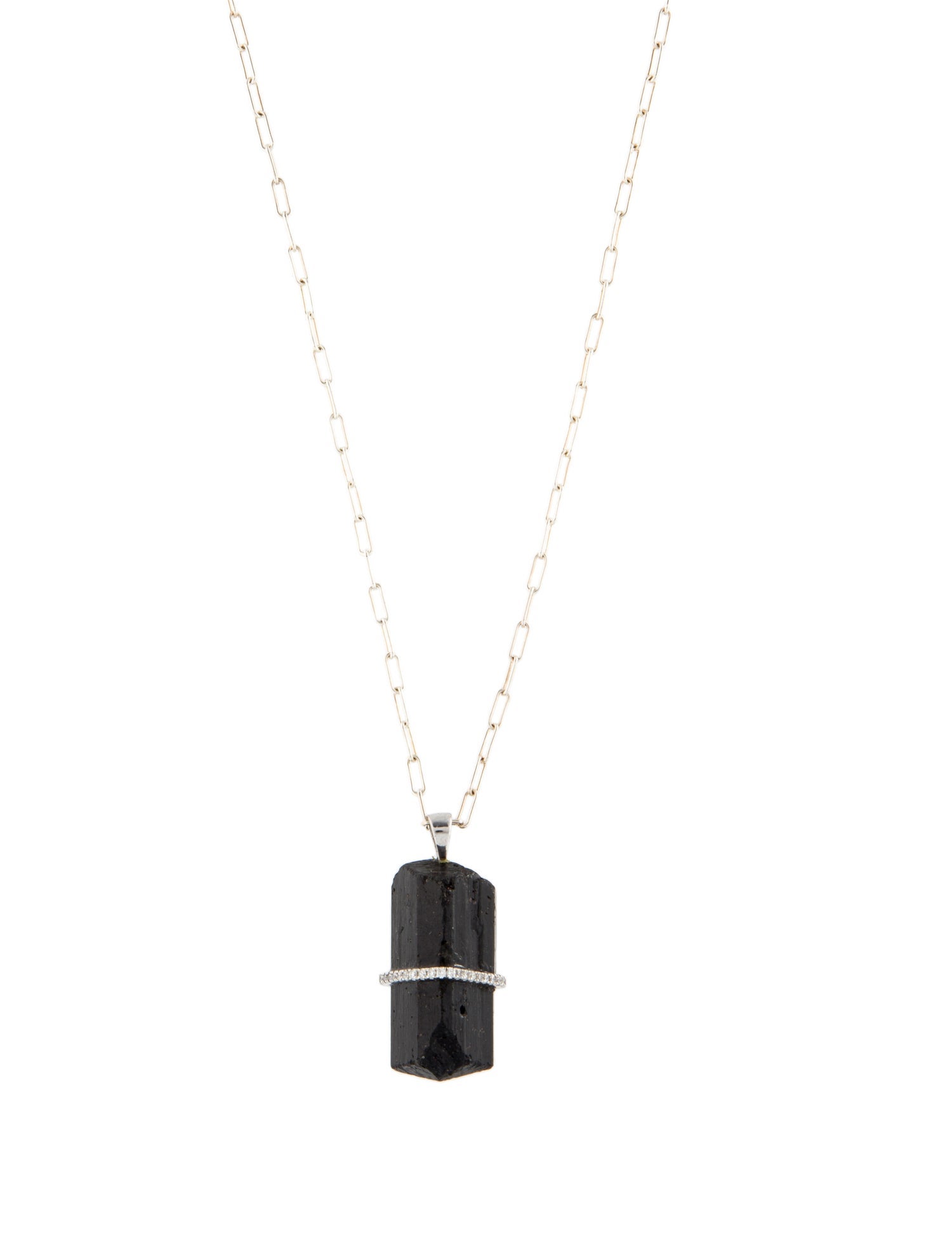 Paige Novick Tourmaline & Diamond Pendant Necklace