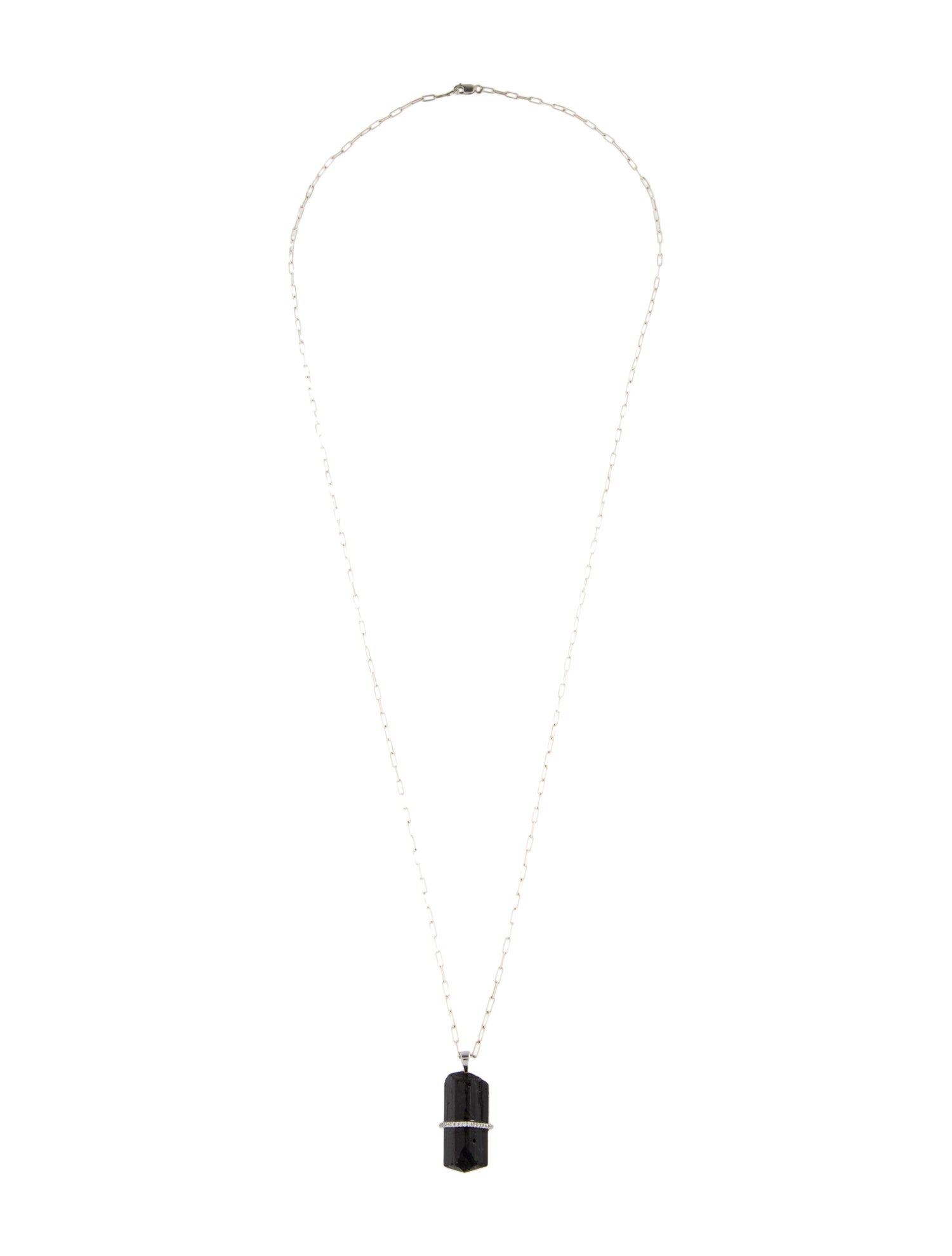 Paige Novick Tourmaline & Diamond Pendant Necklace