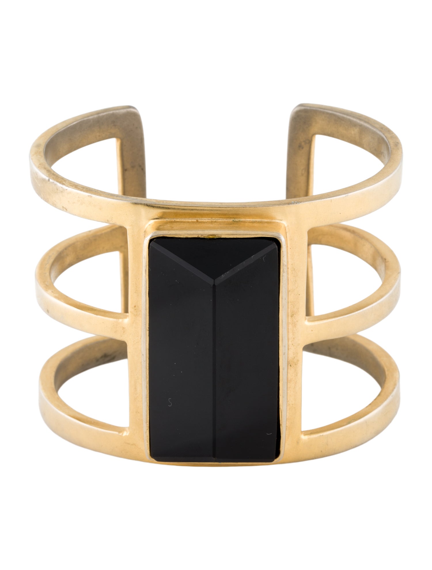 Paige Novick Onyx Three Row Bangle