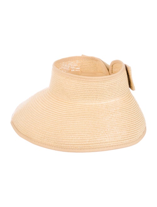 Ryan Roche Wide-Brim Straw Hat Tan