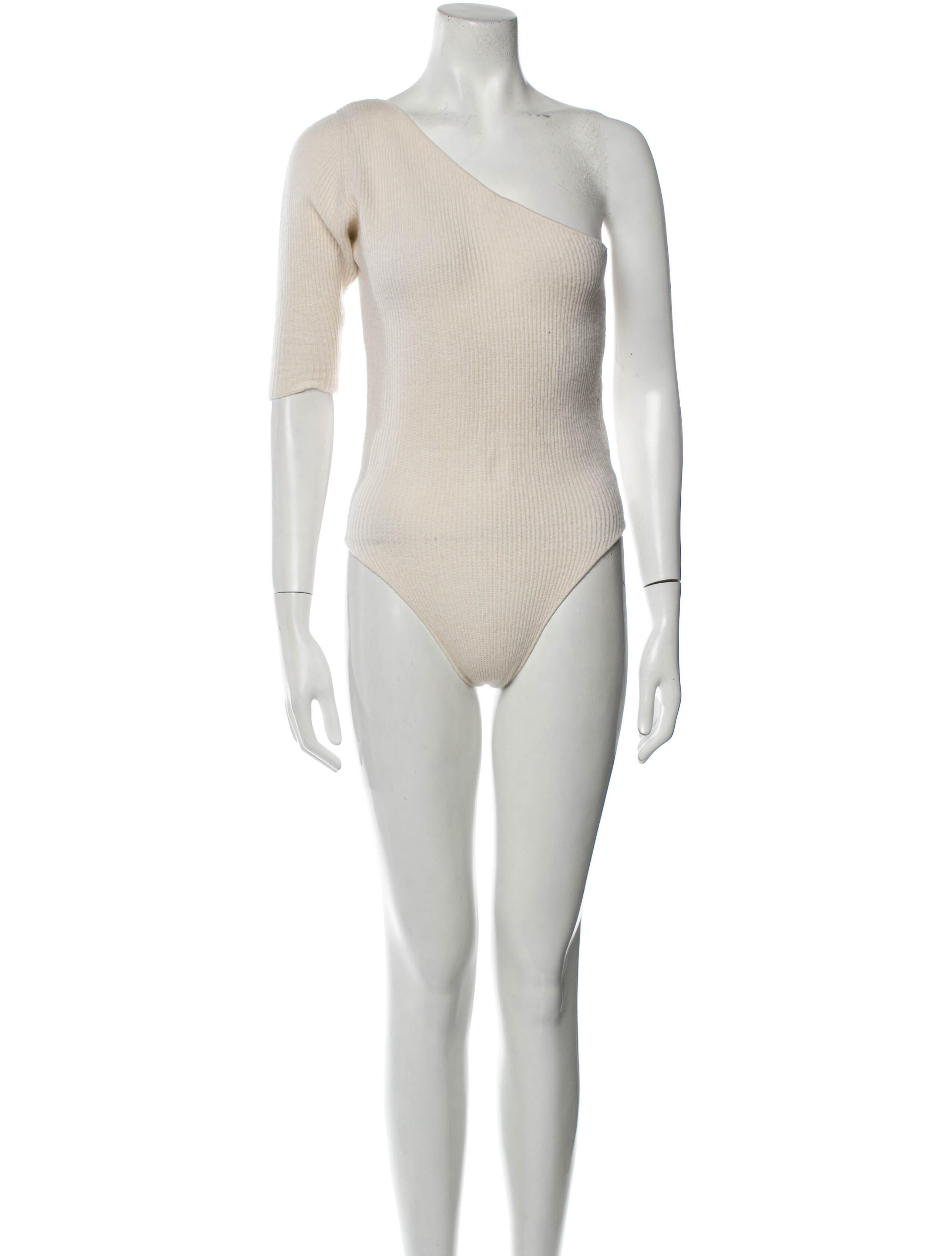 Ryan Roche Cashmere One-Shoulder Sweater