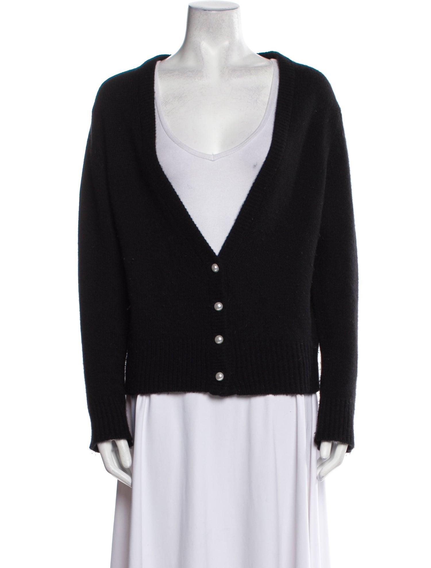 Ryan Roche Cashmere V-Neck Sweater