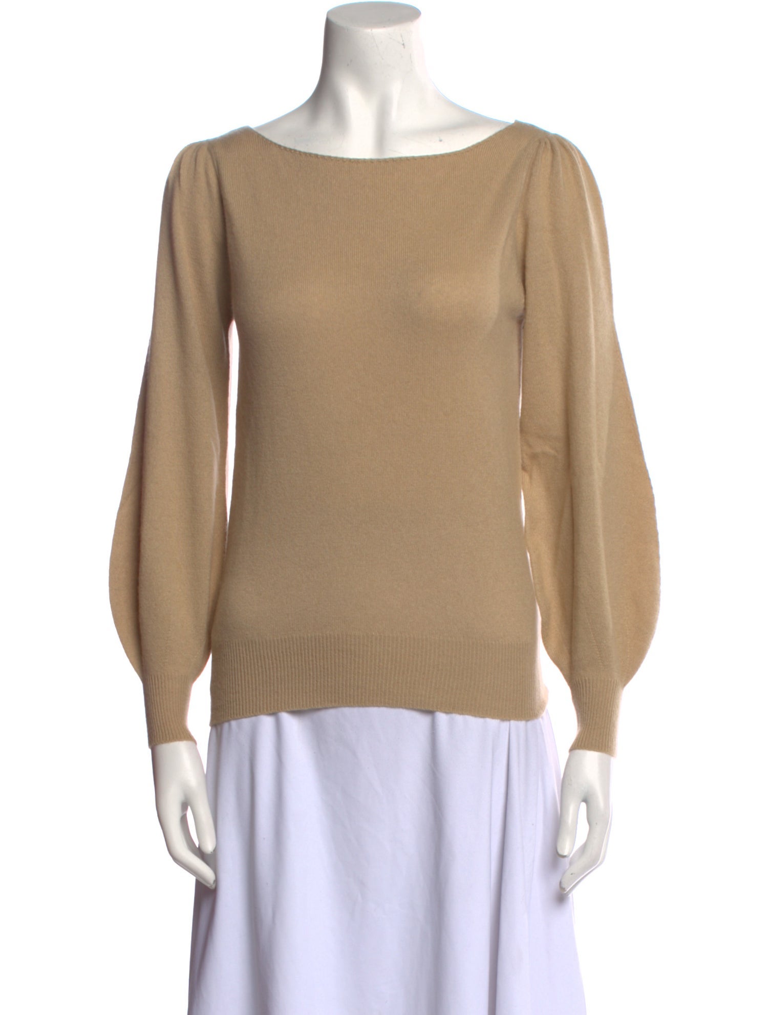 Ryan Roche Cashmere Bateau Neckline Sweater