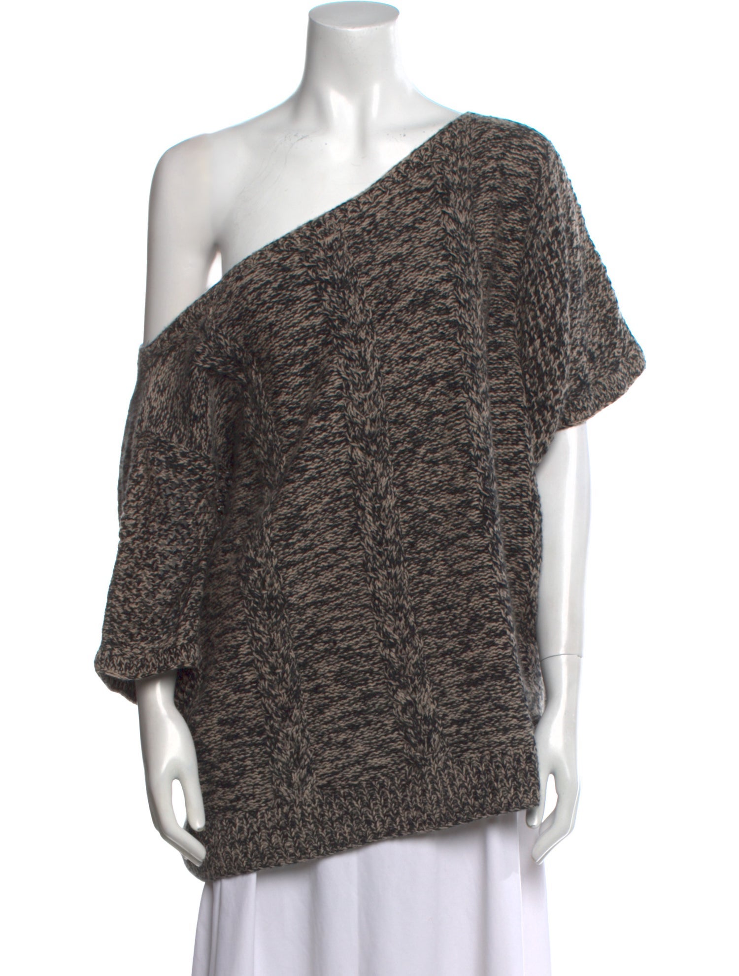 Ryan Roche Cashmere Asymmetrical Sweater