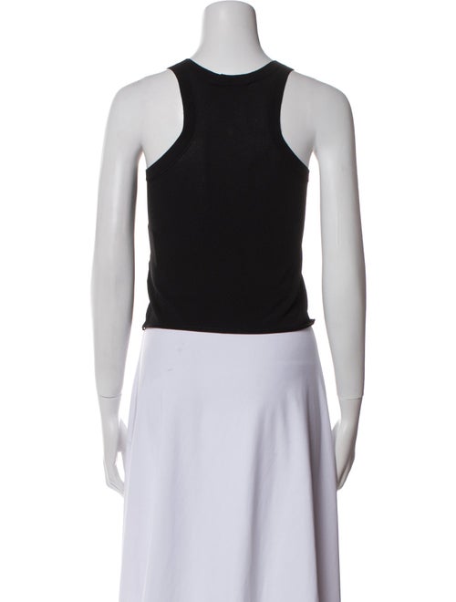 Ryan Roche Scoop Neck Sleeveless Crop Top