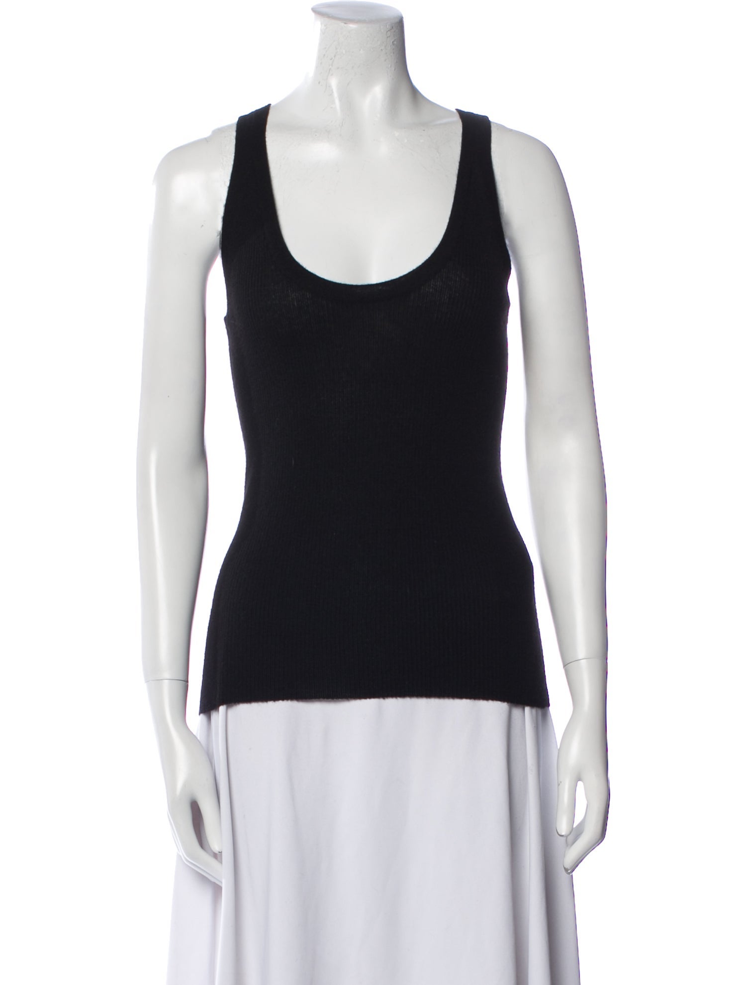 Ryan Roche Cashmere Scoop Neck Top