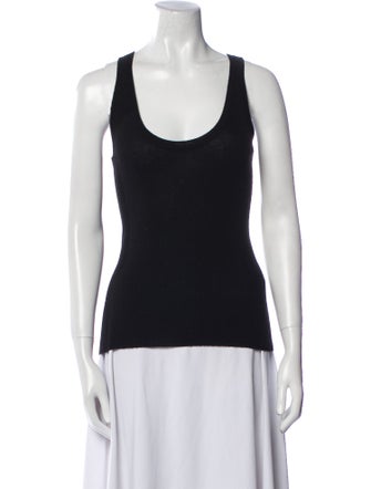 Ryan Roche Cashmere Scoop Neck Top