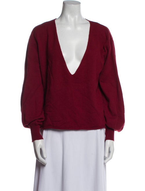 Ryan Roche Cashmere V-Neck Blouse