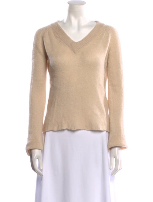 Ryan Roche Cashmere V-Neck Sweater