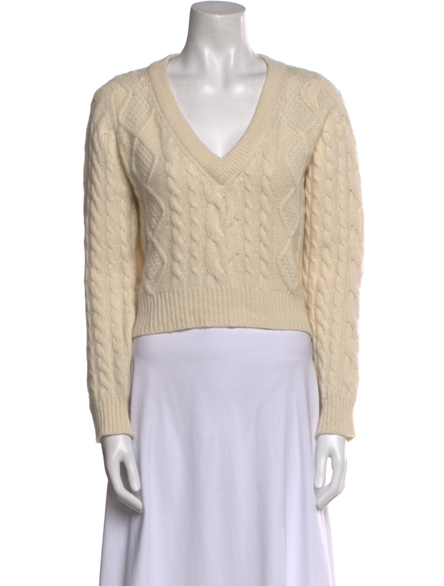 Ryan Roche Cashmere V-Neck Sweater