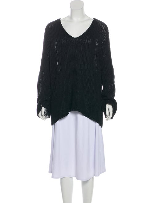 Bassike Long Sleeve Medium Weight Sweater Black