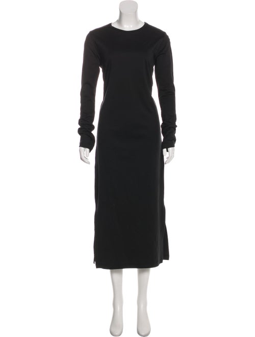 Bassike Long Sleeve Maxi Dress Black