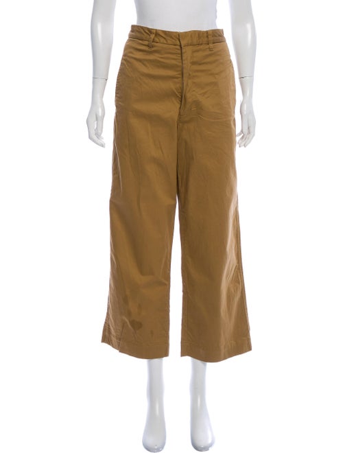 Bassike Wide Leg Pants Brown