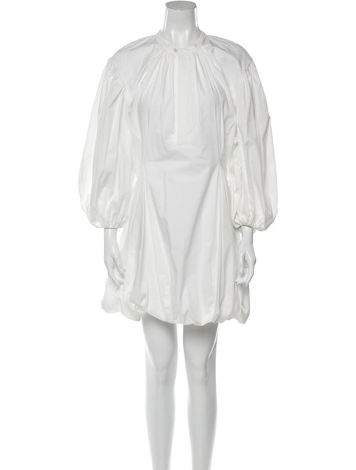 Bassike Crew Neck Mini Dress White