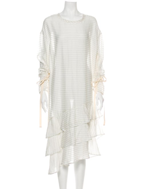 Bassike Scoop Neck Long Dress White