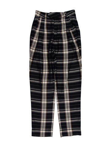 Bassike Pants Plaid Print XS