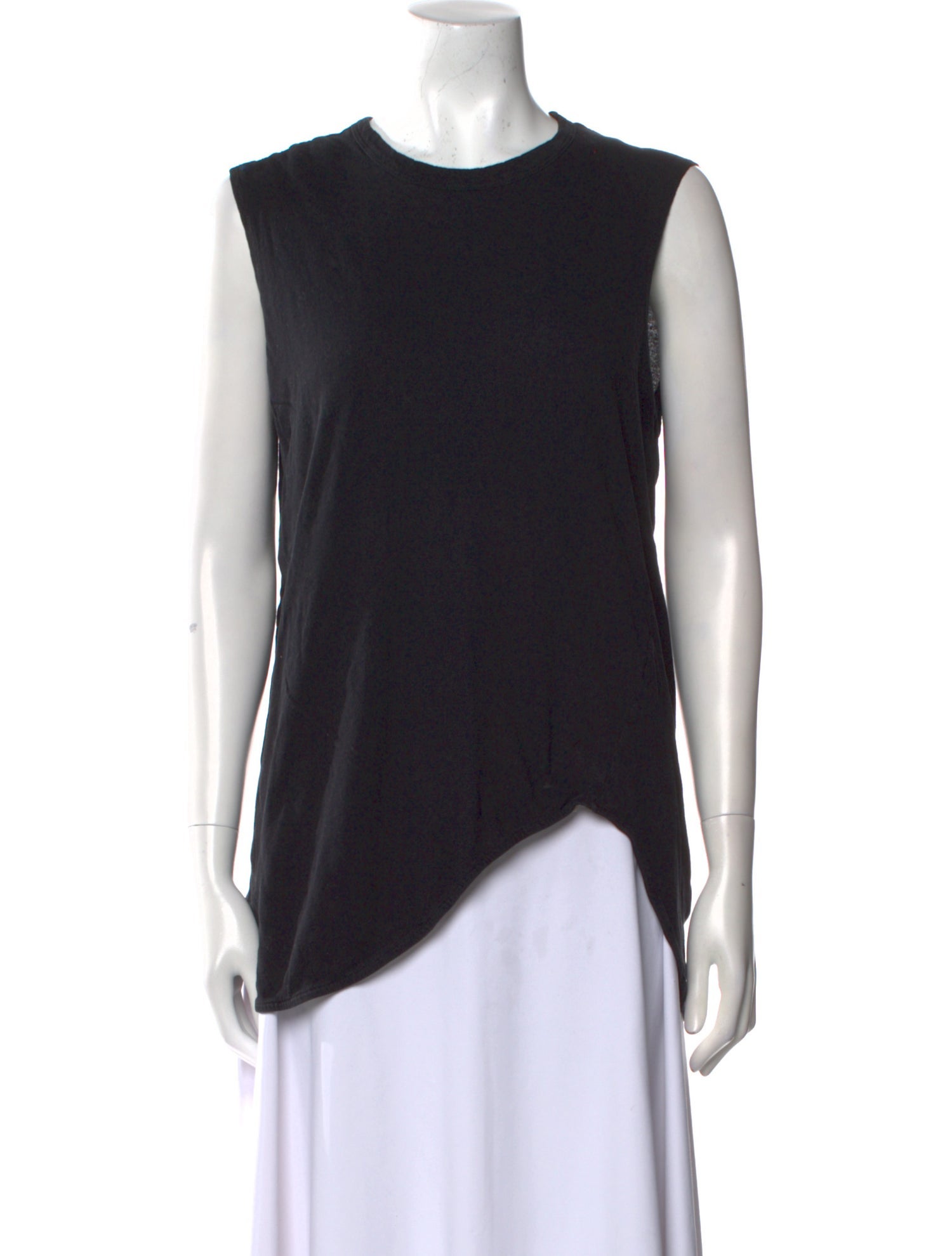 Bassike Crew Neck Sleeveless Top