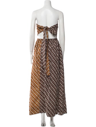 Bassike Printed Long Dress