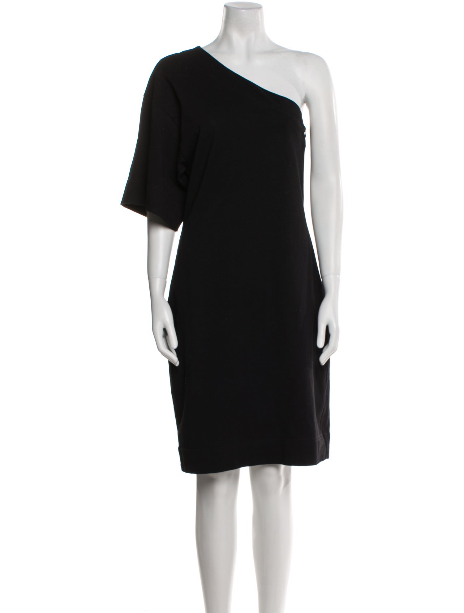 Bassike One-Shoulder Knee-Length Dress