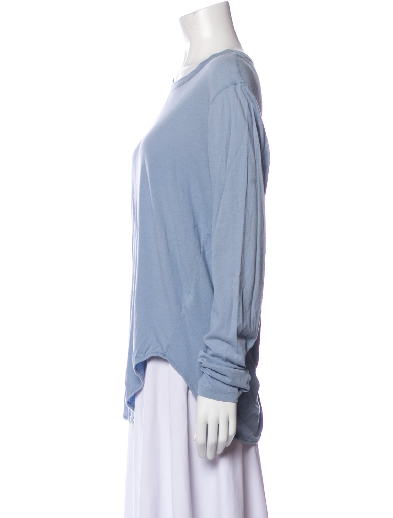 Bassike Scoop Neck Long Sleeve T-Shirt