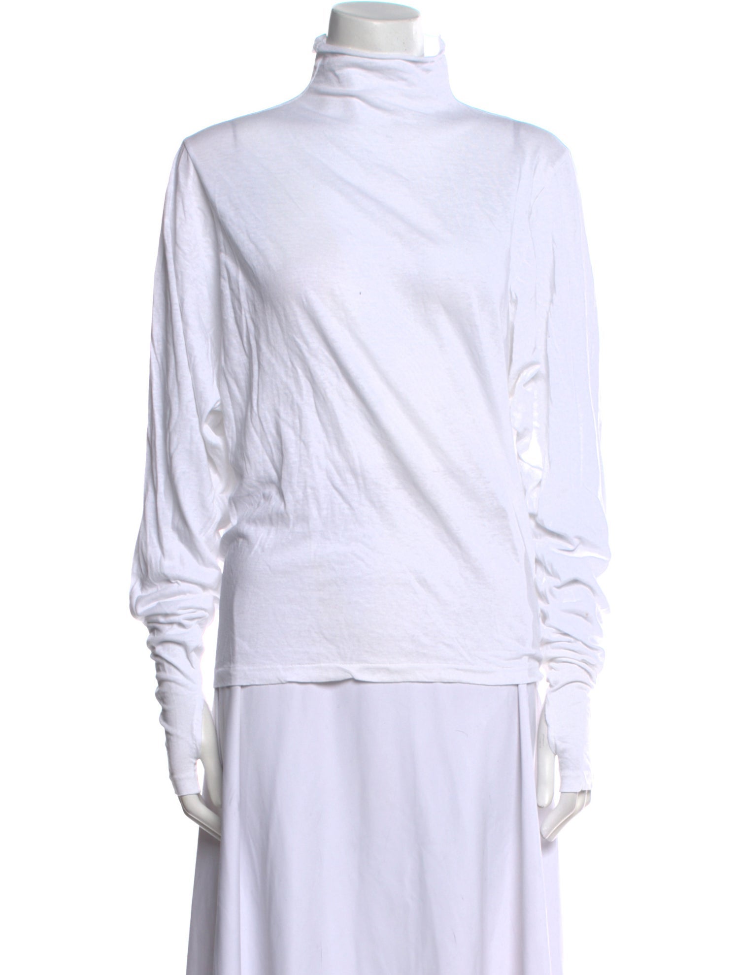 Bassike Cowl Neck Long Sleeve Sweatshirt