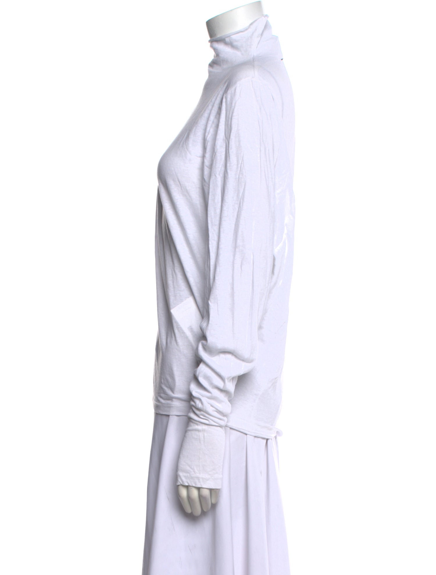 Bassike Cowl Neck Long Sleeve Sweatshirt