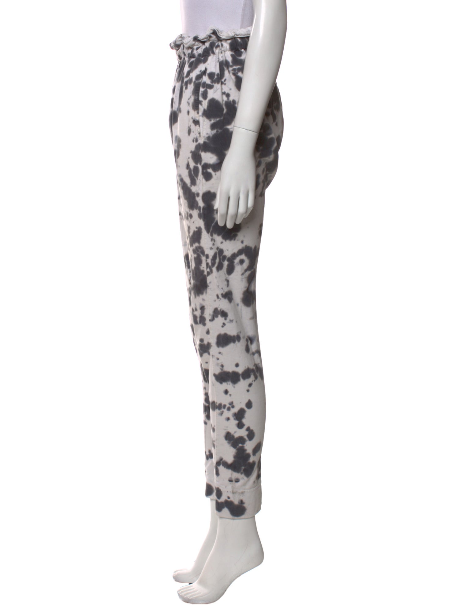Bassike Animal Print Skinny Leg Pants