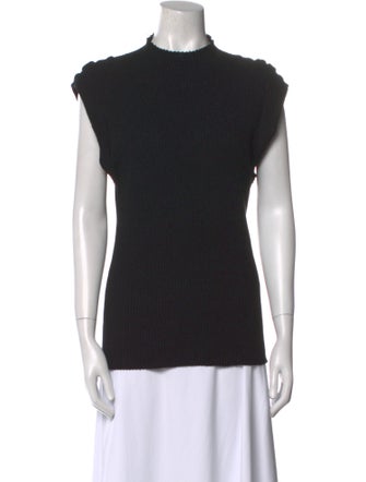 Bassike Mock Neck Short Sleeve Top