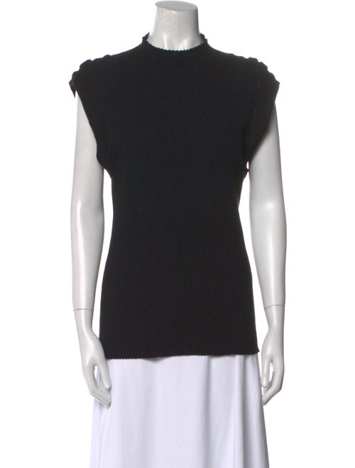 Bassike Mock Neck Short Sleeve Top