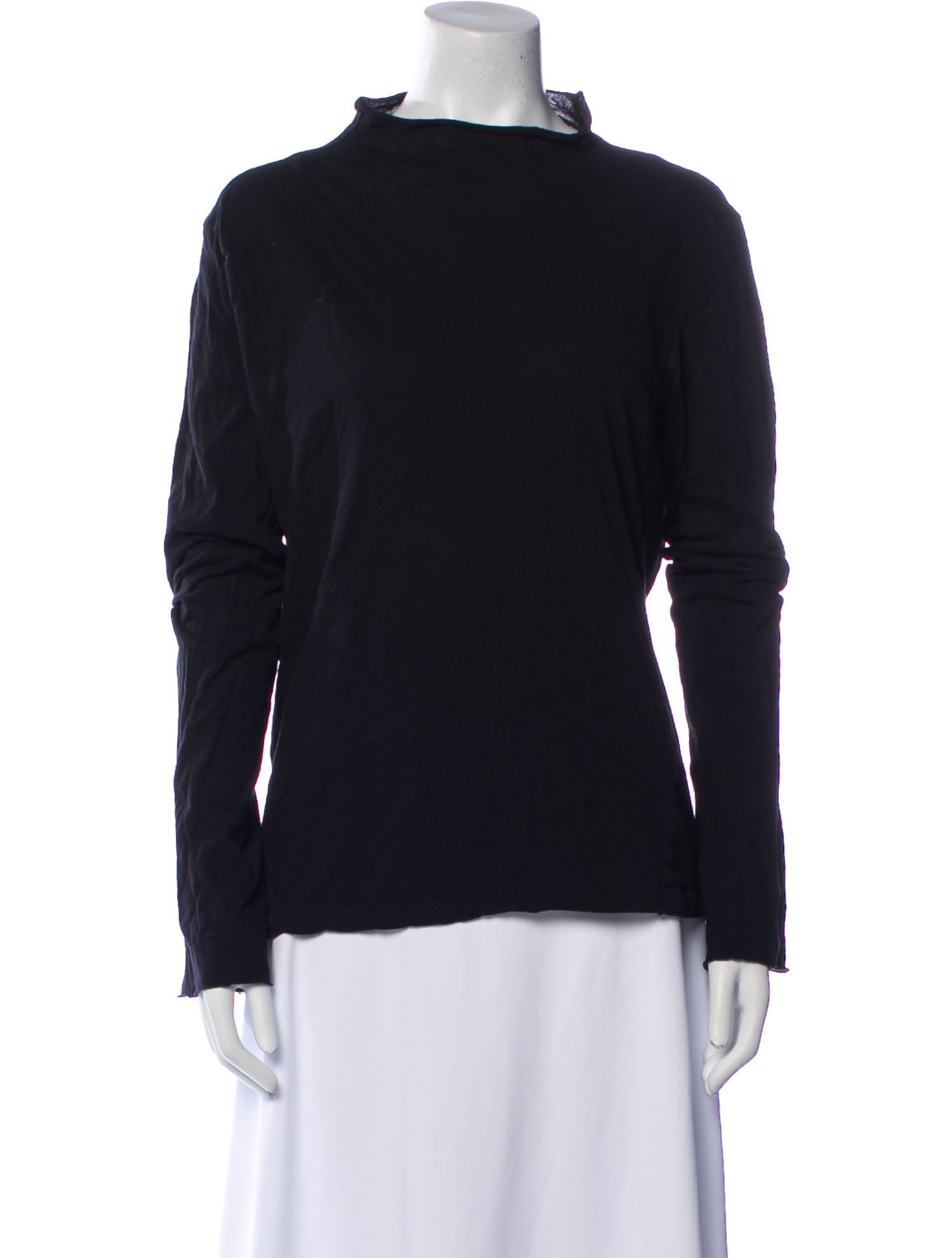 Bassike Mock Neck Long Sleeve Sweatshirt