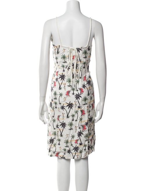 Bassike Floral Print Midi Length Dress