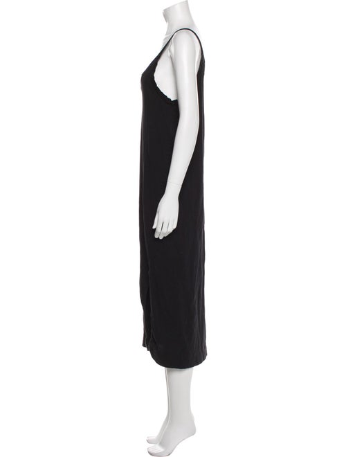 Bassike V-Neck Midi Length Dress