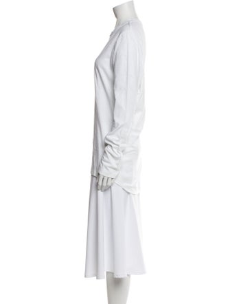 Bassike Crew Neck Long Sleeve Tunic