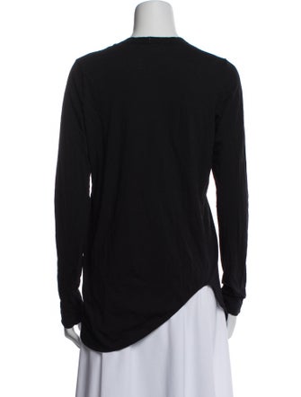 Bassike Crew Neck Long Sleeve Top