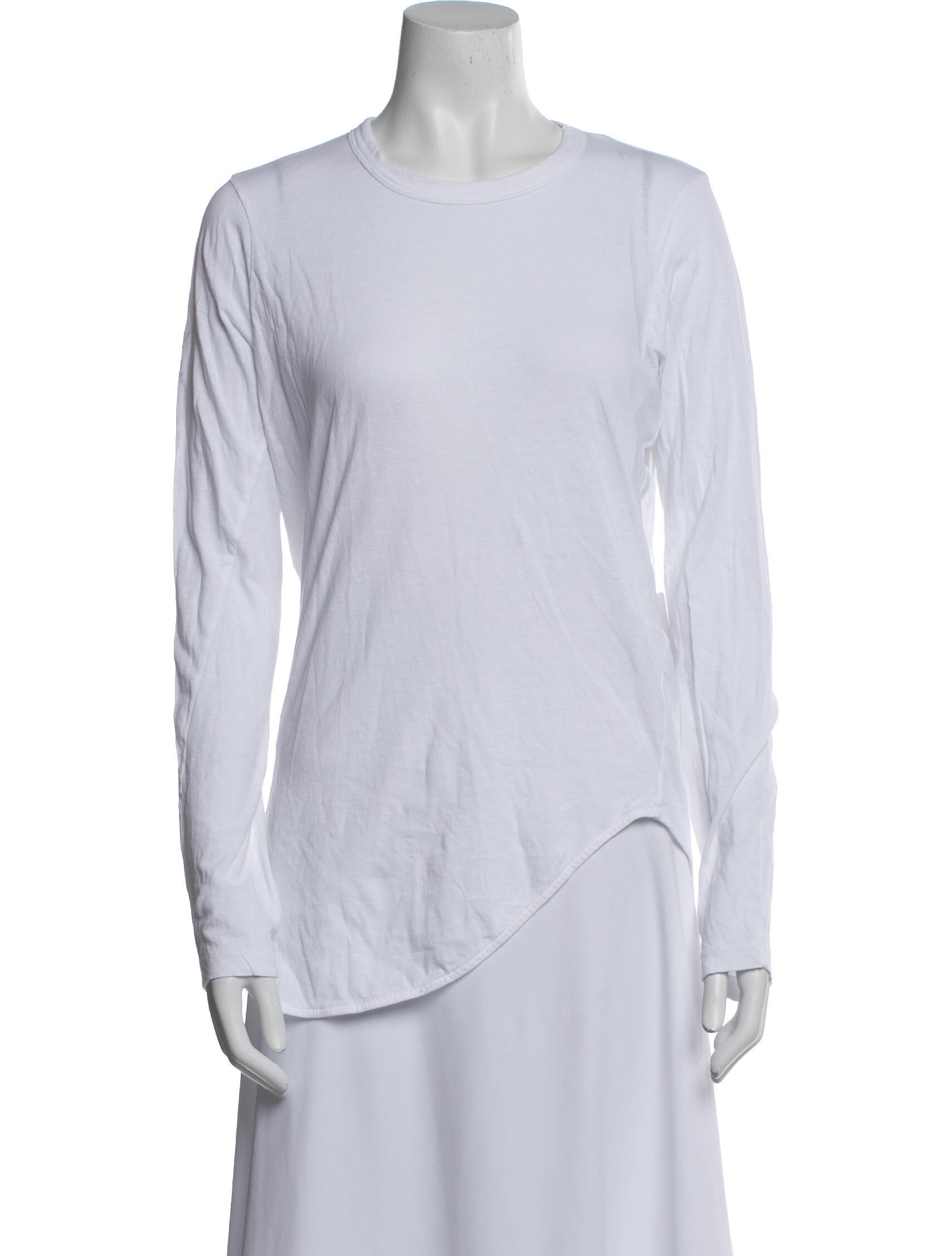 Bassike Crew Neck Long Sleeve T-Shirt w/ Tags