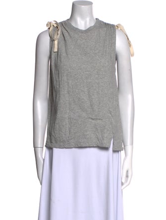 Bassike Crew Neck Sleeveless Top