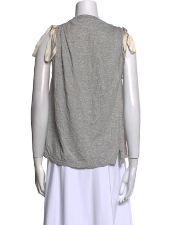 Bassike Crew Neck Sleeveless Top