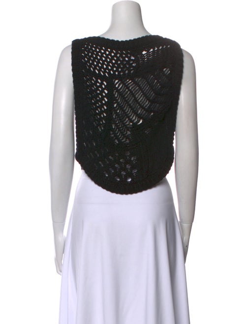 Bassike Bateau Neckline Sleeveless Crop Top